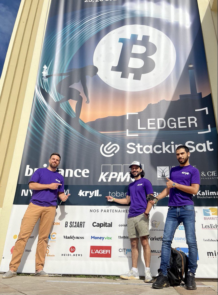 kryll_io's tweet photo. #Kryll is at #Biarritz 🇫🇷 for the 3rd edition of @SurfinBitcoin, the largest #Bitcoin conference in Europe!

What an amazing place meet people and to talk about $BTC #SurfinBitcoin #SurfinBitcoin2022 https://t.co/eHlD2i5ats