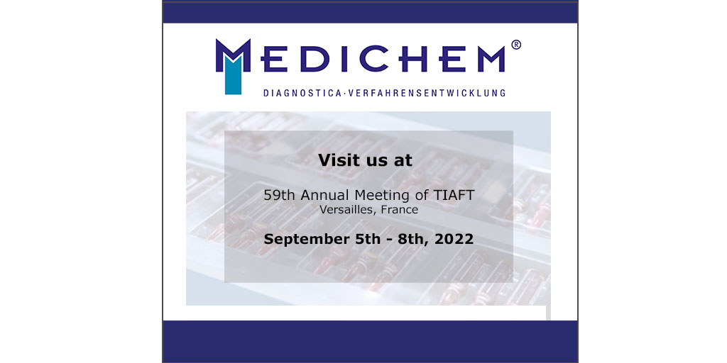 Medichem_de's tweet photo. Kommen Sie uns auf der #TIAFT in Versailles besuchen. Dort beraten wir Sie gerne ausführlich.
#TIAFT2022 #Versailles https://t.co/lG6UlBBXCB