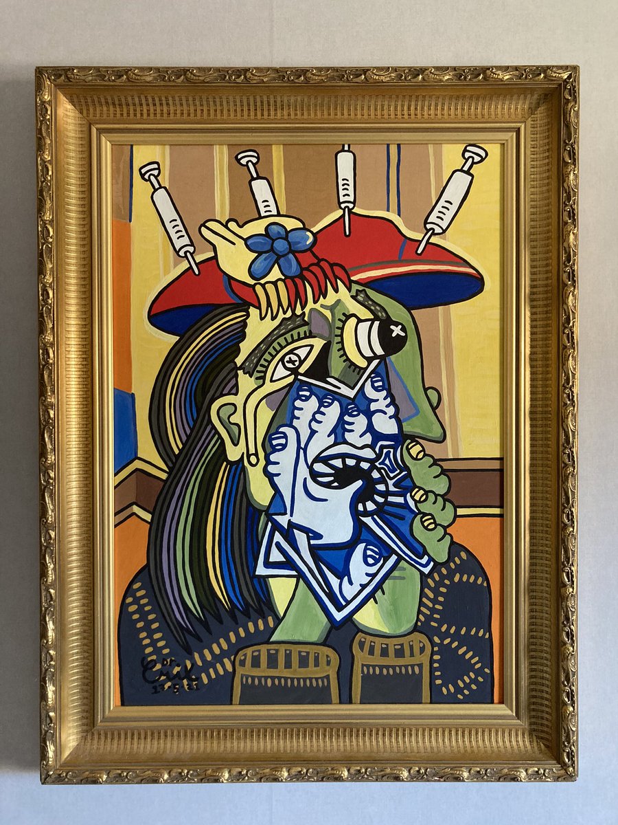 drcrixNFT's tweet photo. Weeping woman #fakepicasso #picasso #weepingwoman #woman #art #artist #painting https://t.co/LmlnO1GKmn