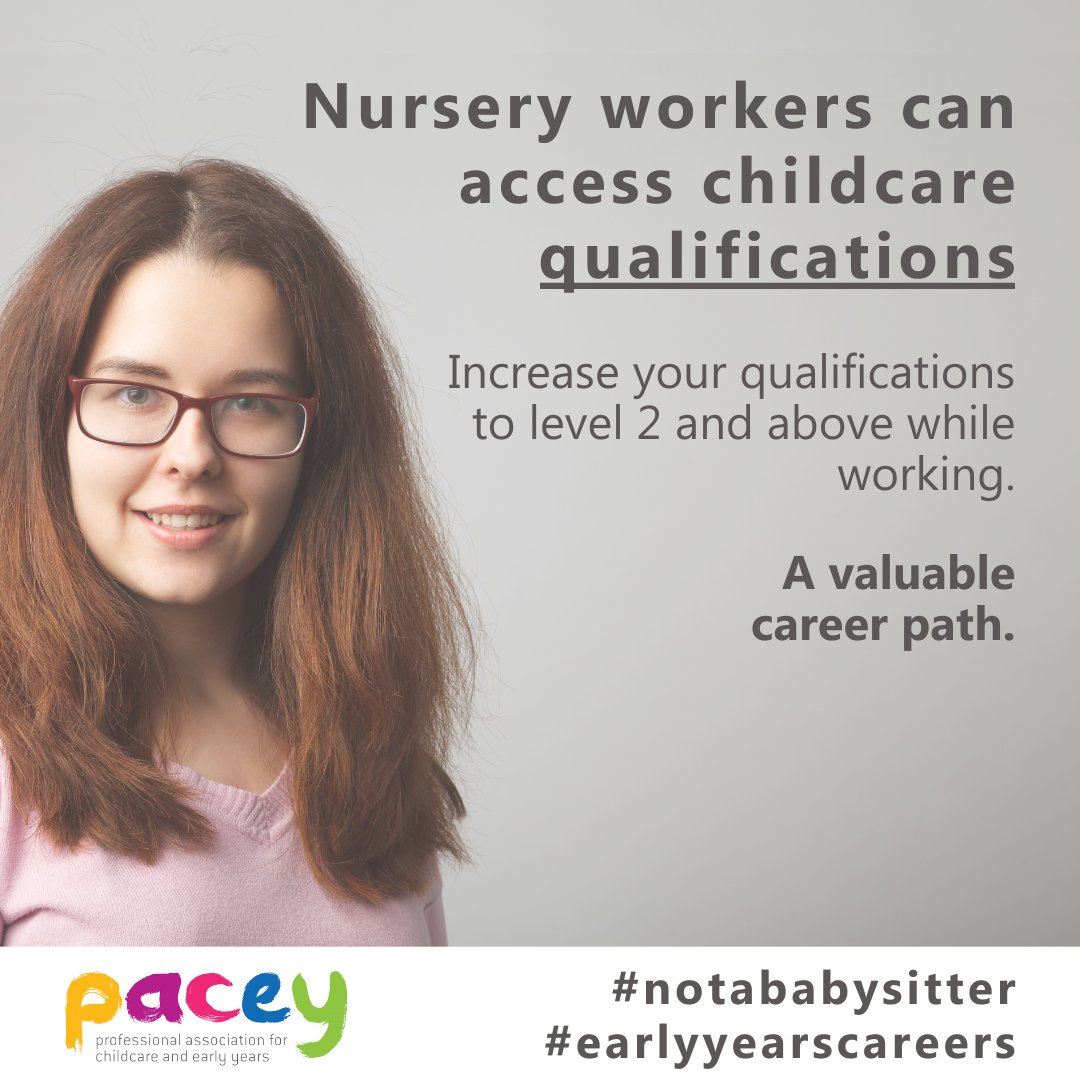 DevonEYCS's tweet photo. Increase your qualifications to level 2 and above while working #notababysitter #childcarecareers https://t.co/ry6xA5EhnW https://t.co/pqeXyST7u9
