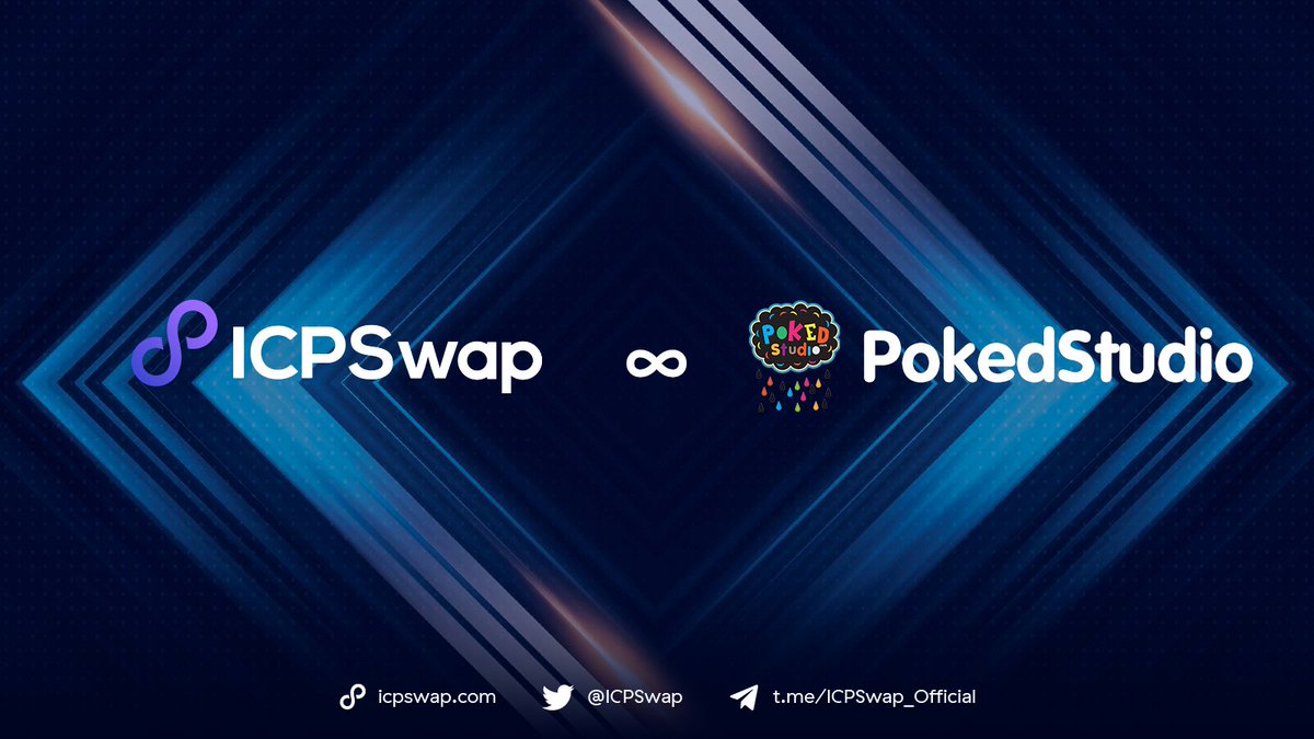 ICPSwap's tweet photo. Hi, folks! 🙋‍♂️

We're thrilled to announce our partnership with @pokedstudiouk, one of the best studios and a pioneer of NFT on #IC! We'll collaborate in NFT listing, staking, and other exciting realms to make IC a better place to live, earn, and have lots of fun and happiness! https://t.co/HS5WNj0X6v