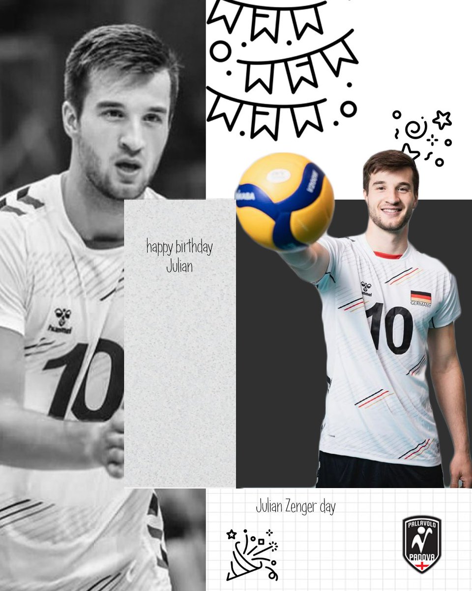 pallavolopadova's tweet photo. Un compleanno bello intenso di emozioni per il nostro libero Julian #Zenger! 😁
Tanti auguri Julian! Herzlichen Glückwunsch zum Geburtstag 🥳
#DNAbianconero #sottoilcielodipadova #happybirthday https://t.co/cyJKekTvn8