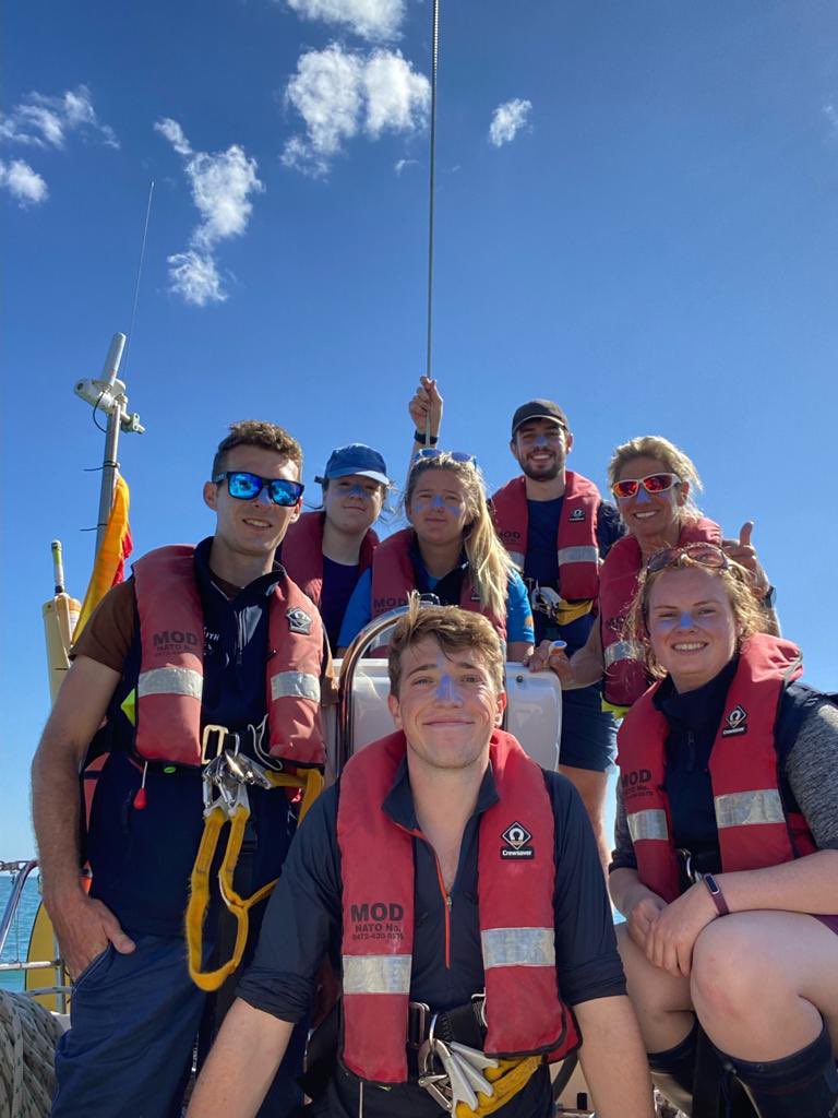 VirtualURNU's tweet photo. Officer Cadets from all over the UK - including those from URNU Virtual, @URNUWales &amp; @yurnu recently took part in the Port of Dartmouth Royal Regatta. Thanks to all involved but particularly @BanniBeamer! https://t.co/1U4rSHjZsC