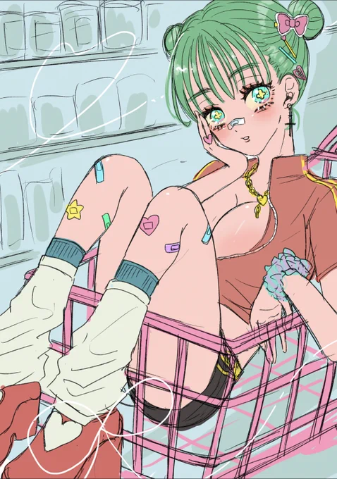 色載せラフですオリジナル女子 