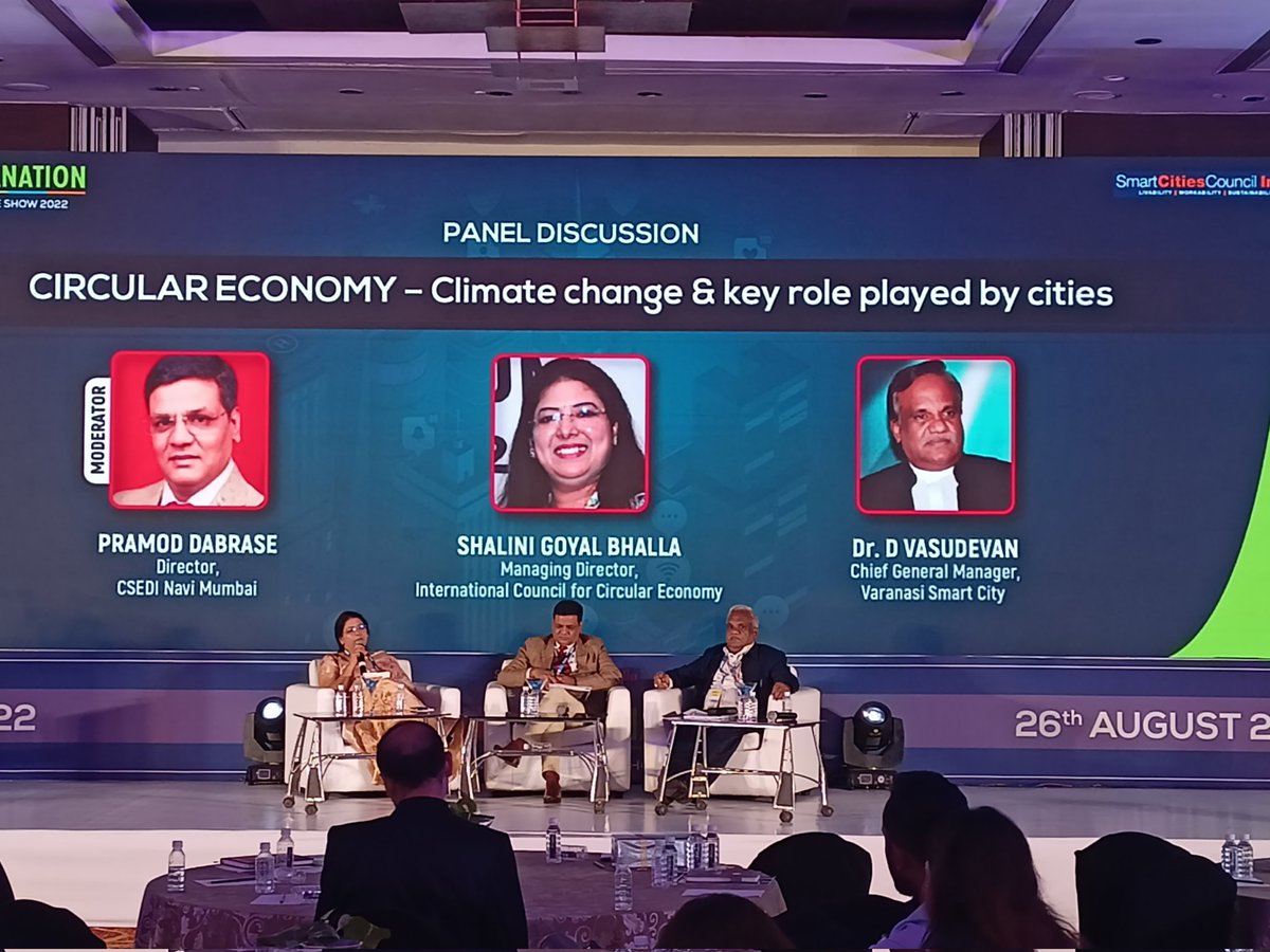 The 7th SMART URBANATION 2022 happening at Sahara Star, Mumbai

FIRESIDE CHAT: CIRCULAR ECONOMY – Climate change &amp; key role played by cities

#smartcities #smartcitiescouncilindia #smarturbanation #constructionworld
