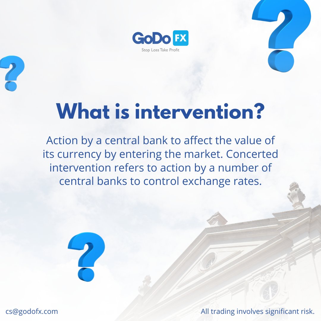 GoDo_CM's tweet photo. Central banks will often buy foreign currency and sell local currency if the local currency appreciates to a level that renders domestic exports more expensive to foreign nations.💹

#intervention #centralbanks #centralbank #currency #foreigncurrency #foreignnations #fxmarket https://t.co/vhnDxQzKOE