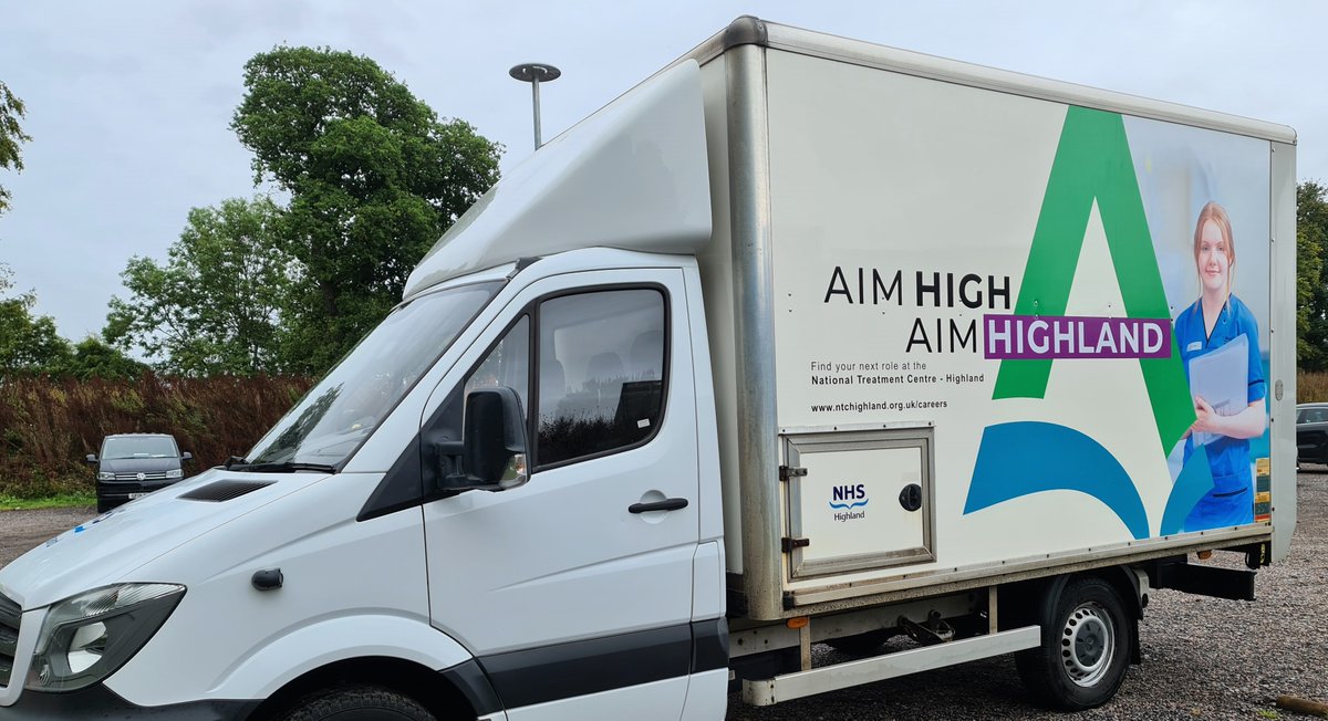 Sporting the faces of our amazing #NHSHighland workforce, our new NTC wrapped van livery are out and about on the roads! Visit jobs.scot.nhs.uk to find out how you can join our team and apply today! #AimHighland