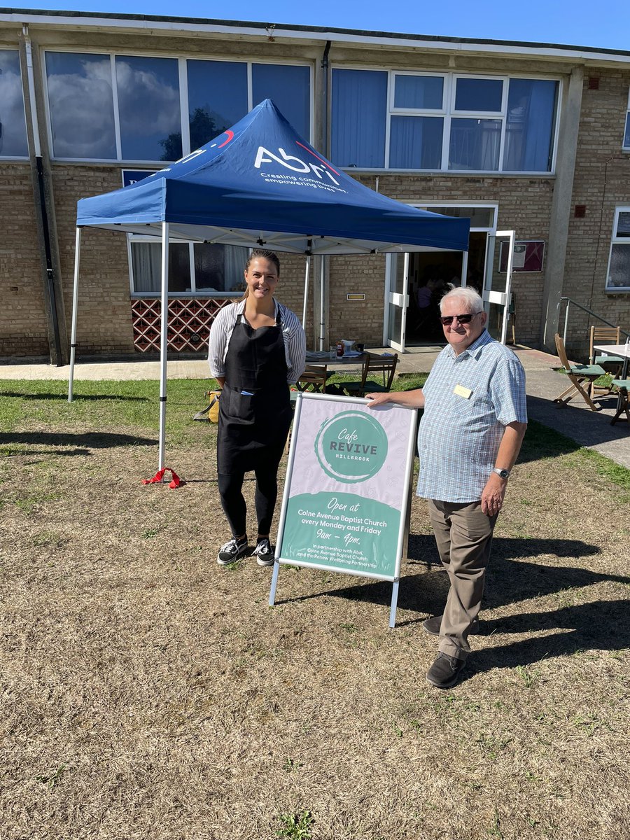 Such a wonderful morning down at Cafe Revive in Millbrook, Southampton. Chris and his team have launched the pop up cafe at Colne Avenue Baptist Church today, supported by <a href="/abrigroup/">Abri</a> #communitycafe #millbrook #Southampton <a href="/LucyDav_/">Lucy Davis</a>