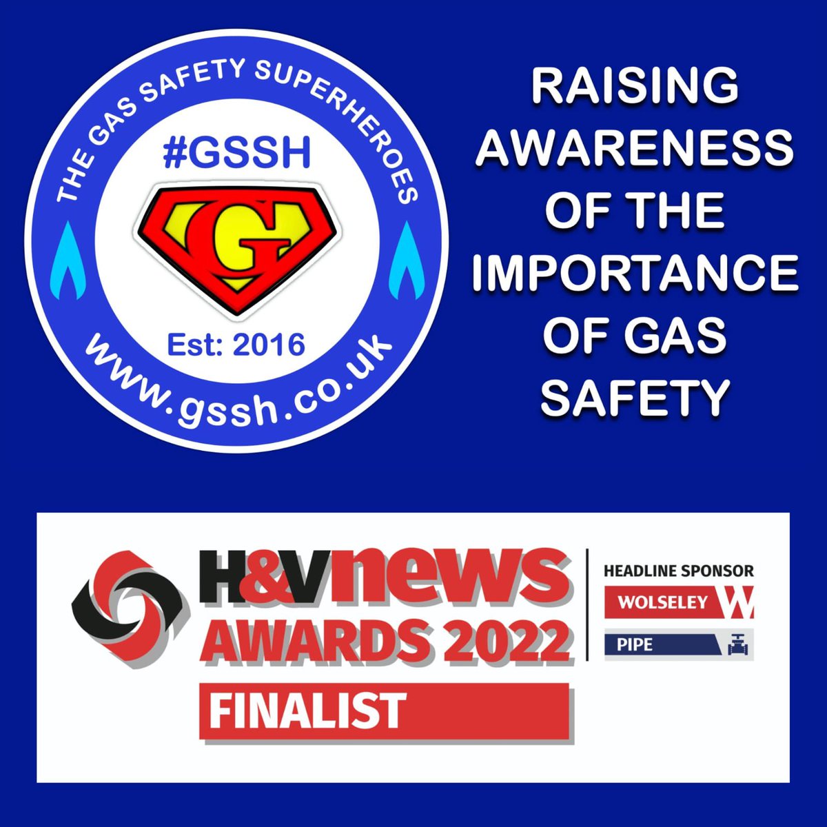gassafetyheroes's tweet image. The Gas Safety Superheroes are proud to announce that we have been shortlisted in the category of: "Safety, Health or Wellbeing Initiative of the Year" for the H &amp;amp; V News Awards 2022! #GSSH #HVNawards