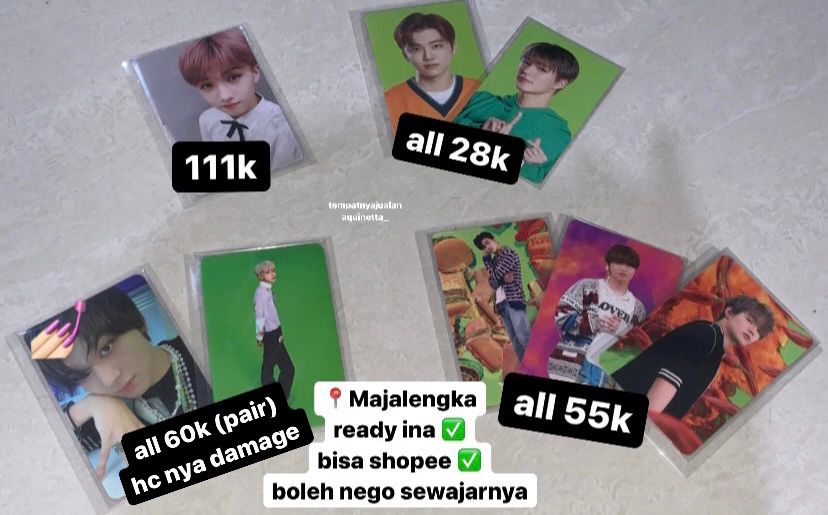 cewejoshua's tweet photo. WTS WTS WTS‼️‼️
yg beli dapet jeno

WTS DIGIPACK BEATBOX JAEMIN,WTS JISUNG NABI,WTS HAECHAN CEKER, WTS AAB NCT, WTS PC LEMONILO https://t.co/wM6Q5JOBx0