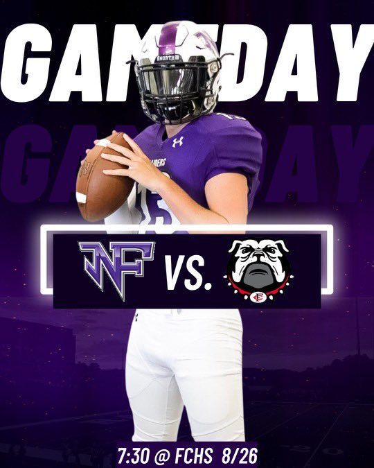 NoFoFootball's tweet photo. Raider Nation - we need you on the road tonight! @RaiderNation_15 @NFTheNation @NForsythHigh https://t.co/vpWFmgBhZV