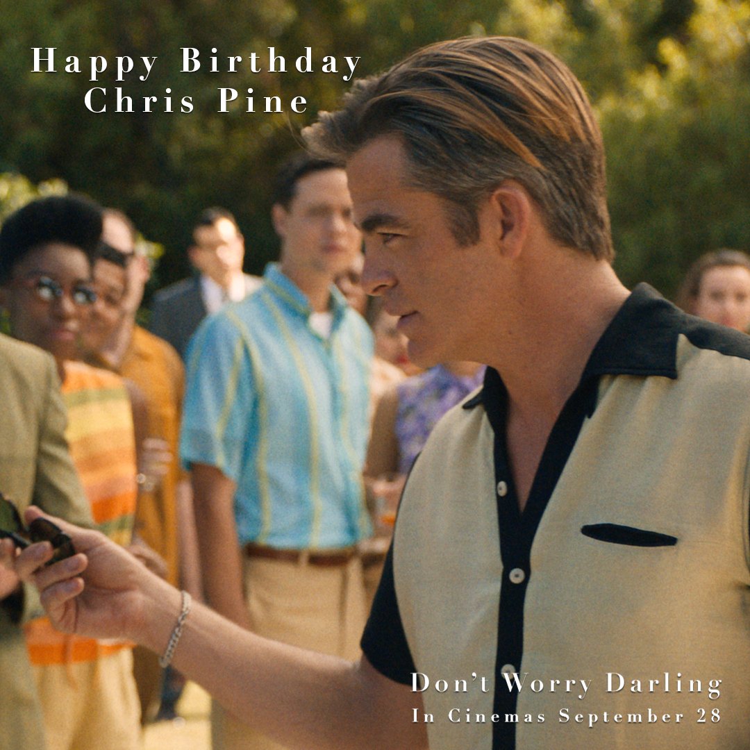 Happy birthday, Chris Pine!  
Get ready for him in only in cinemas September 28. 