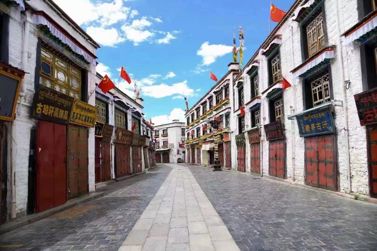 sangyalkunchok's tweet photo. The areas of #Lhasa that were previously packed with people are now deserted. https://t.co/Aw0G9NBVc4