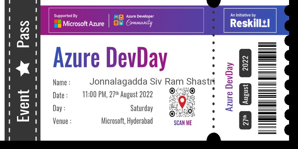 sivramshastri's tweet photo. Very excited for the #AzureDevDayHyd at #Microsoft Hyderabad office 🔥
Thankyou @azdevindia @mrsarthak001 for the invitation 🎟️
Very excited for the amazing sessions and meeting wonderful people offline ✨
#Azure #Cloud #Developer #Community #AzDevIndia https://t.co/Aq2jWkEYlS