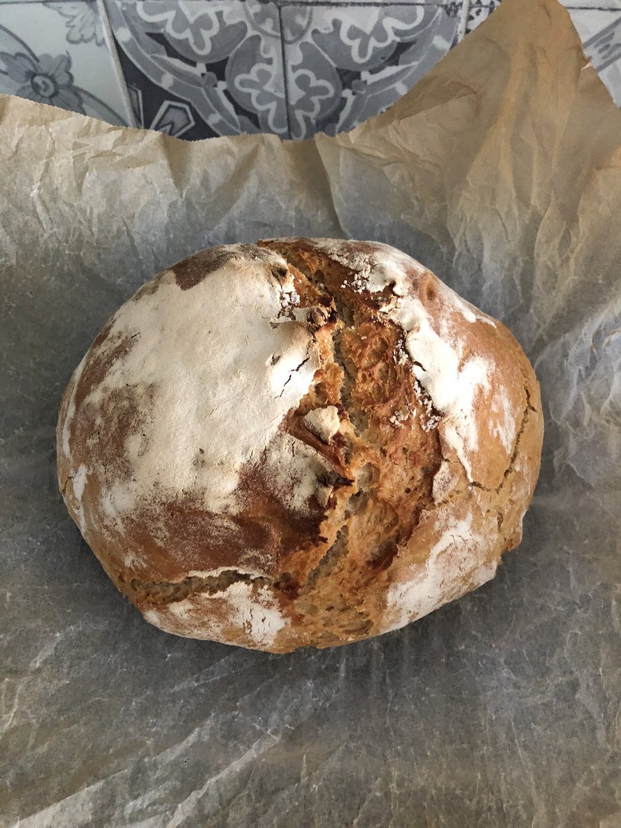 daphnebearr's tweet photo. i just made my first sourdough bread☺️ https://t.co/LON39Qw8CV