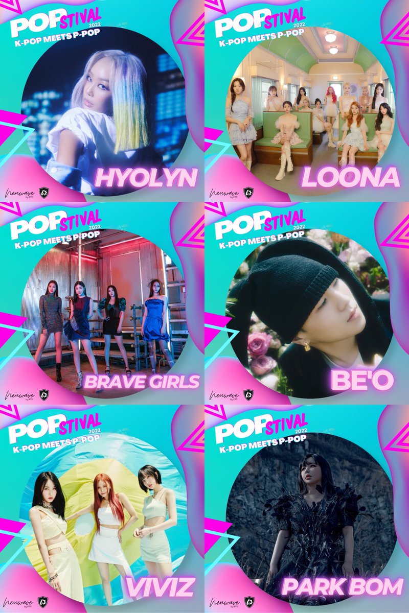 kmusify's tweet photo. 📣 Don’t miss #Hyolyn, #BraveGirls, #VIVIZ, #LOONA, #BeO, and #ParkBom on #POPstival2022 at the CCP Open Grounds, Pasay City on October 21, 2022! 

More details will be released soon! Stay tuned! 

Brought to you by @neuwave_events https://t.co/1kUziFuGM3