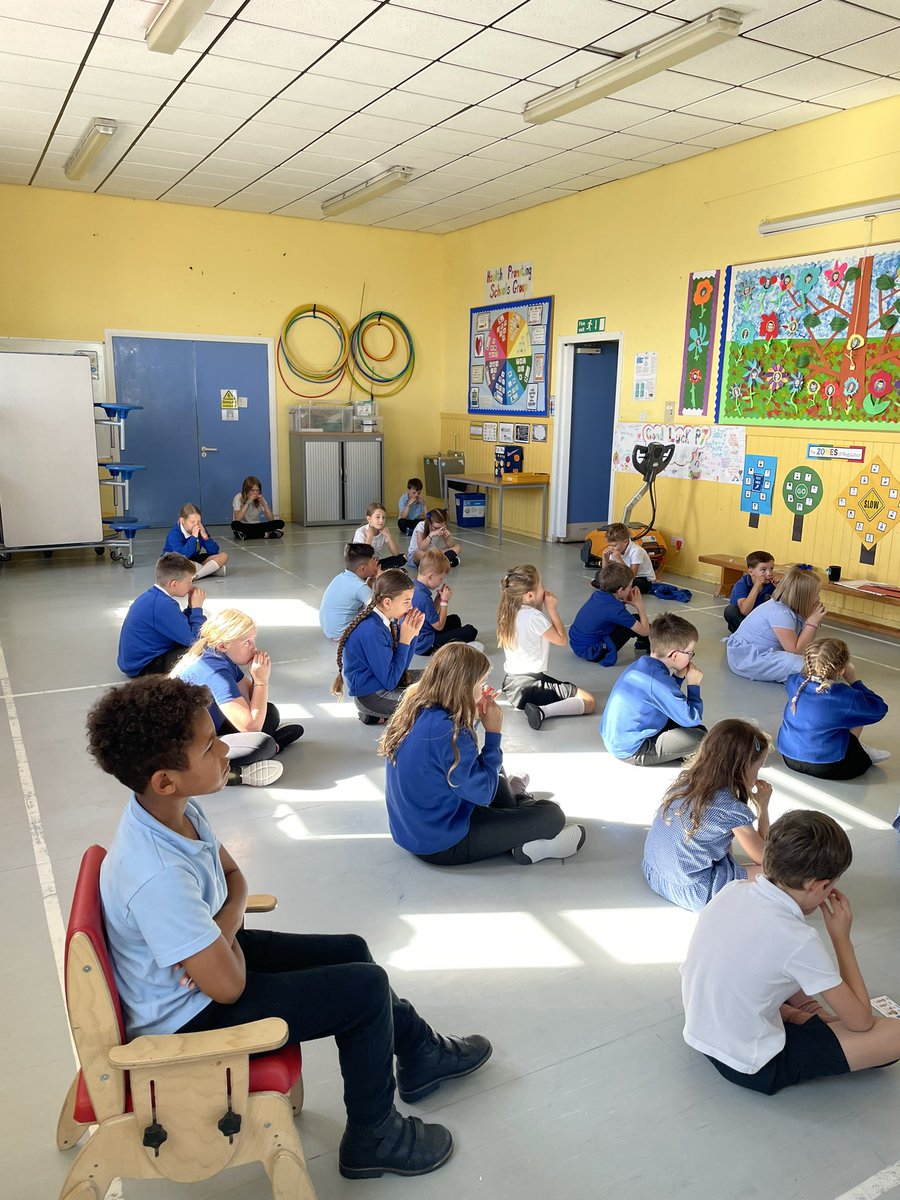BanDevPS's tweet photo. We’ve continued with our mindfulness in class and even added new techniques during assembly with whole school sessions #mindfulness #mindsafe #calmbrains @AbsafeAberdeen https://t.co/KgdWKAlm8l