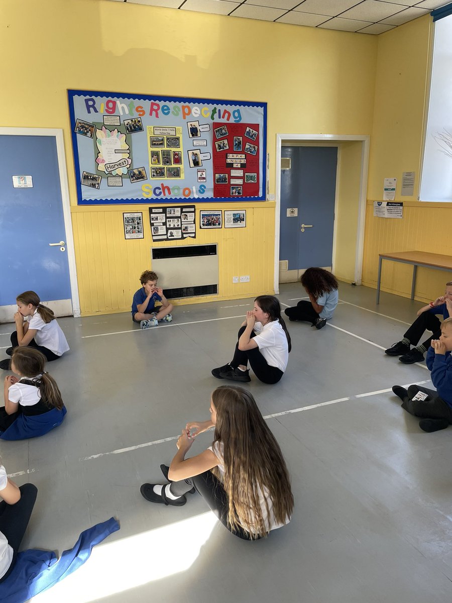 BanDevPS's tweet photo. We’ve continued with our mindfulness in class and even added new techniques during assembly with whole school sessions #mindfulness #mindsafe #calmbrains @AbsafeAberdeen https://t.co/KgdWKAlm8l