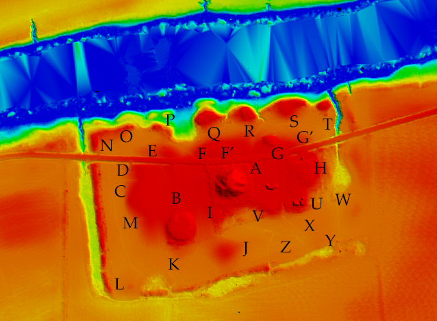 dmassey's tweet photo. @tac_org The Lake George/Holly Bluff Site (22YZ557) outside of Holly Bluff, MS in the Yazoo Basin. ~850-1500 CE. 22ha walled site. Reported as >30 mounds in 1908, most are only visible with LiDAR today. Mound A (~15.1m ~49.5ft) is the largest. #MississippiMoundTrail #FridayLiDAR (19/33). https://t.co/OBurxNlFkA