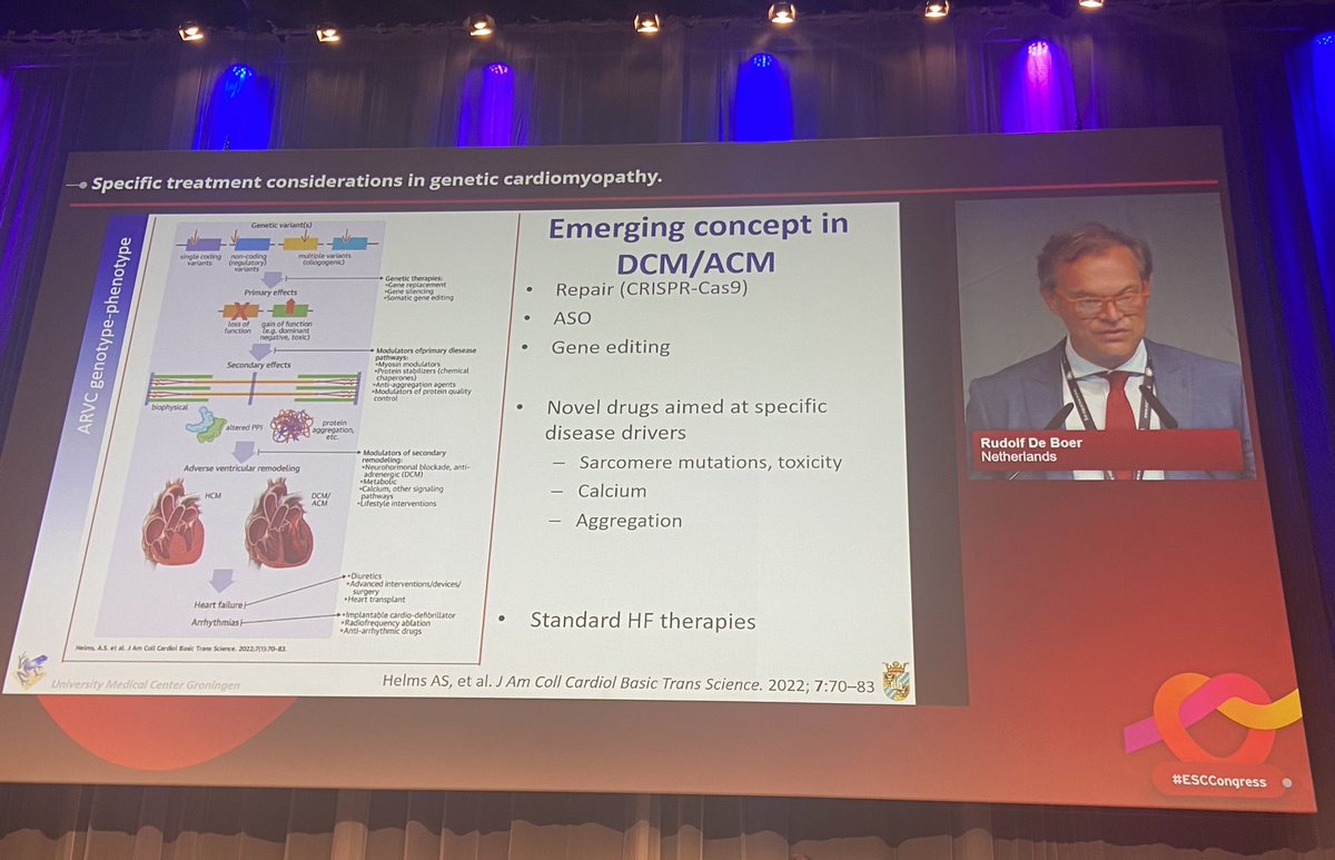 meucci_chiara's tweet photo. ⚠️ When and how to do patient workup for a genetic cause of heart failure at the #esccongress2022 

Amazing talk by @chiarabd, @rudolf_deboer and Dr.Yvonne Hoedermaekers 👏👏 https://t.co/PS4DvzVLRm