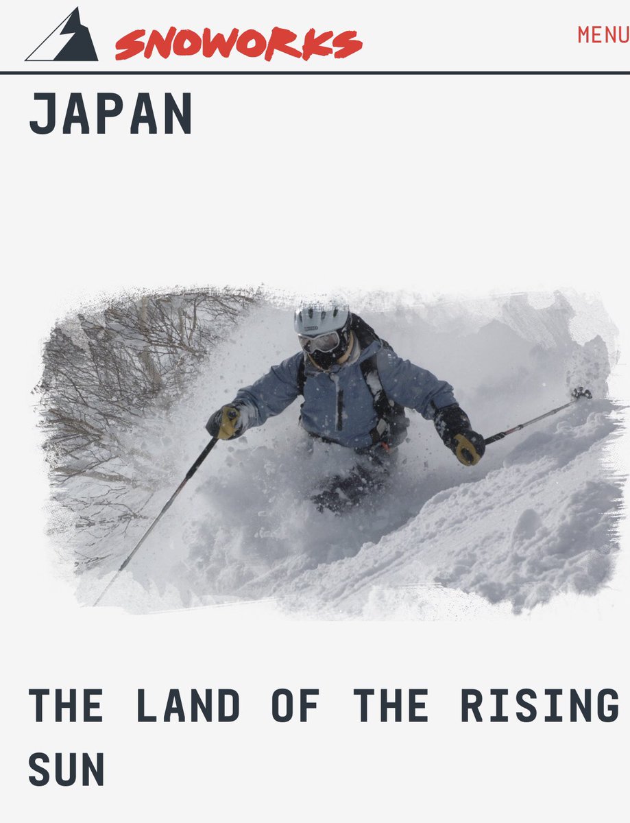 Snoworks's tweet photo. Japan Powder Ski Adventure confirmed. https://t.co/9tsuNI3DFo https://t.co/Vdi98NT1cf