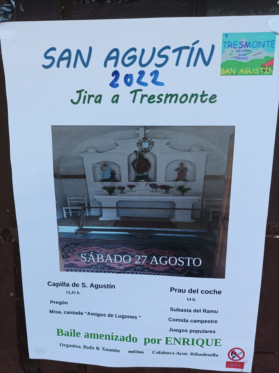 PabloGnzalez's tweet photo. Estamos de vuelta San Agustín en Tresmonte, #folixa #familiar #diferente #unica @RibadesellaTuri @AytoRibadesella VIVA SAN AGUSTINNNNN https://t.co/5l9NhOC3Sk