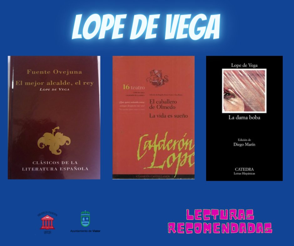 ‼️‼️#TalDíaComoMañana de 1635 falleció Félix Lope de Vega, 'Fénix de los ingenios', uno de los poetas más importantes del Siglo de Oro español.✍️✍️

📖📖Queremos recomendarte algunas lecturas para conmemorar este día.

<a href="/ManuelJAlcalde/">Manuel Jesús</a>
@culturaviator
@viatoraldia