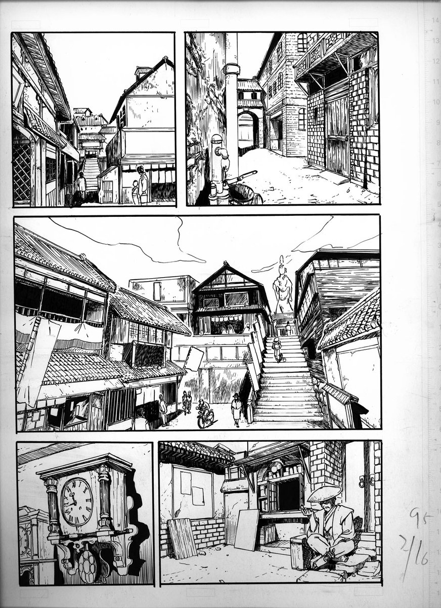 自分が背景を描く時に世代的にも当然大友克洋氏は意識していたのだけど自然物や田舎や地方の町を描くことが多くなると水木しげる(つげ義春)調がベースになっていった20代。 