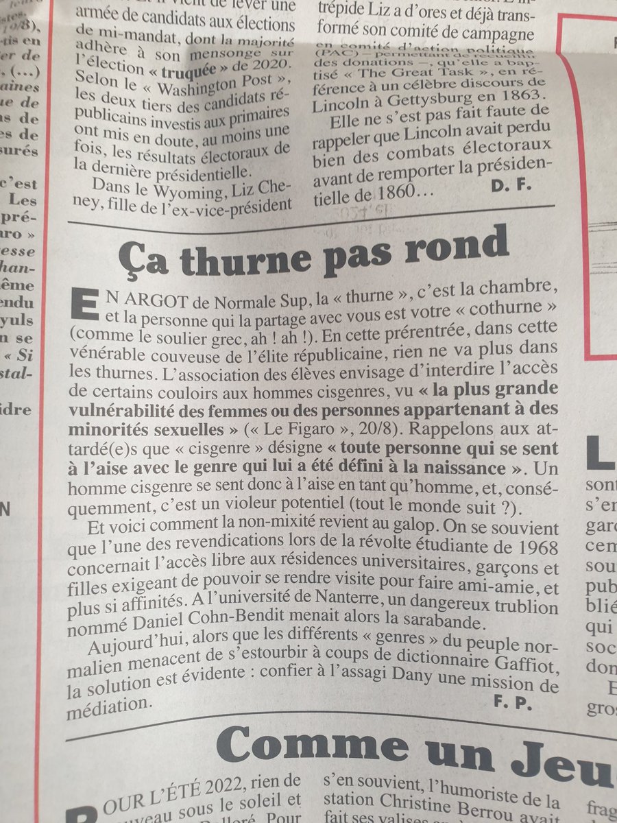 Me_Gardefort's tweet photo. Lu dans le @canardenchaine . On retourne 50 ans en arrière. Il restera plus qu'à faire mai 68 (2068). https://t.co/OyUKMnxSMV