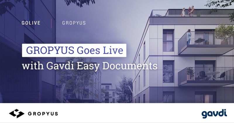 Gavdi's tweet photo. Today, we are delighted to announce the successful Go-Live of "Gavdi Easy Documents" at GROPYUS. Congratulations to all involved on this very ambitious and successful project – We look forward to continued partnership and collaboration!
#sap #documentmanagement https://t.co/A7E7dcyI6x