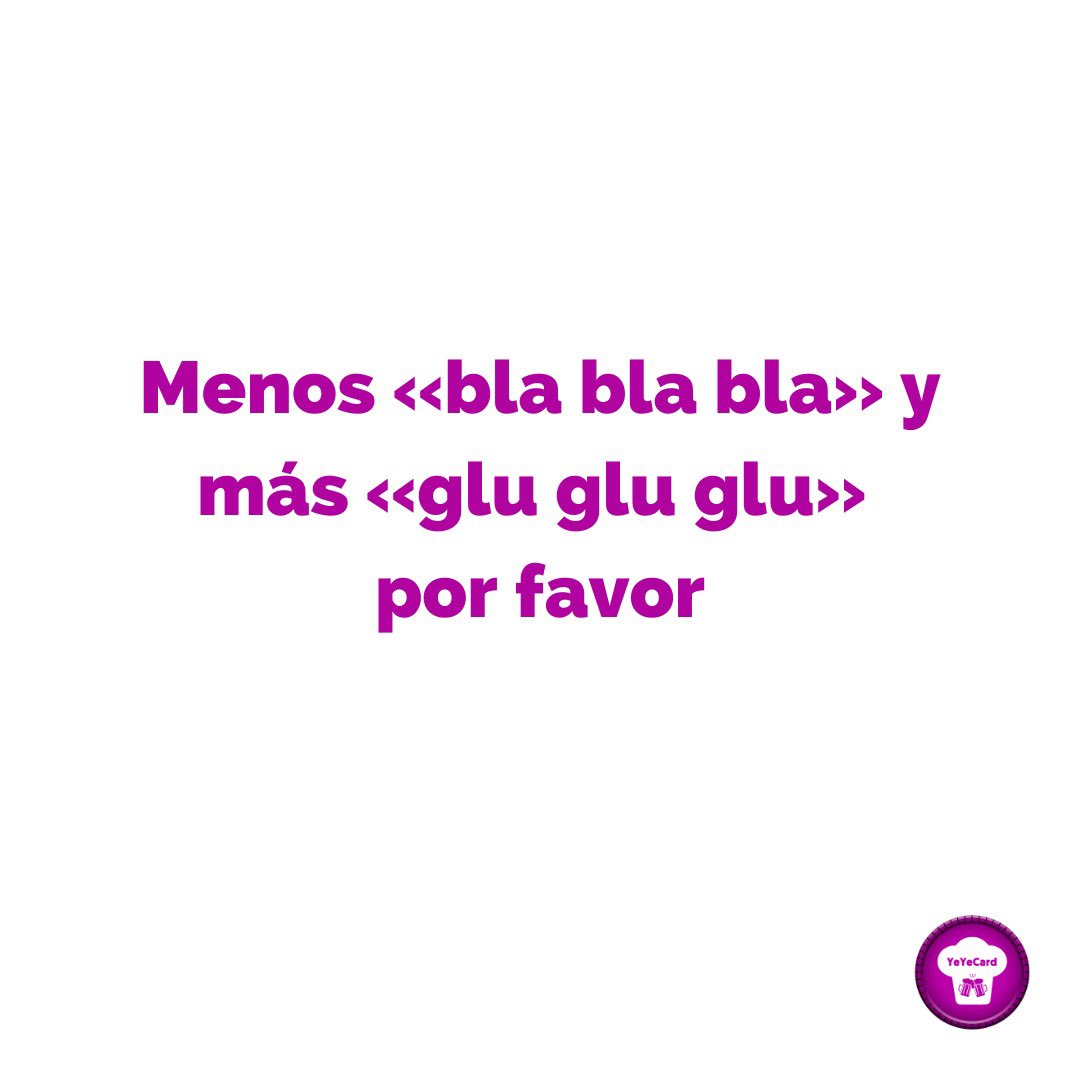 YeYeCard's tweet image. No es porque sea viernes pero… Completamente de acuerdo 😜

#yeyecard #viernes #gluglu