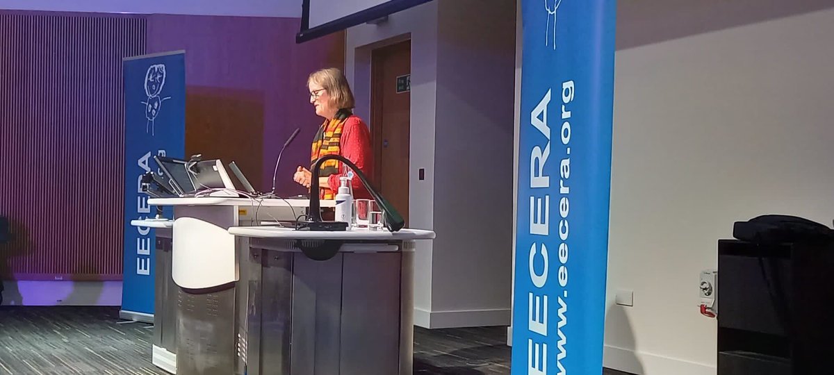 Anne Greve - the final Keynote in progress at #EECERA2022 asking us ‘How can play inspire more play?’