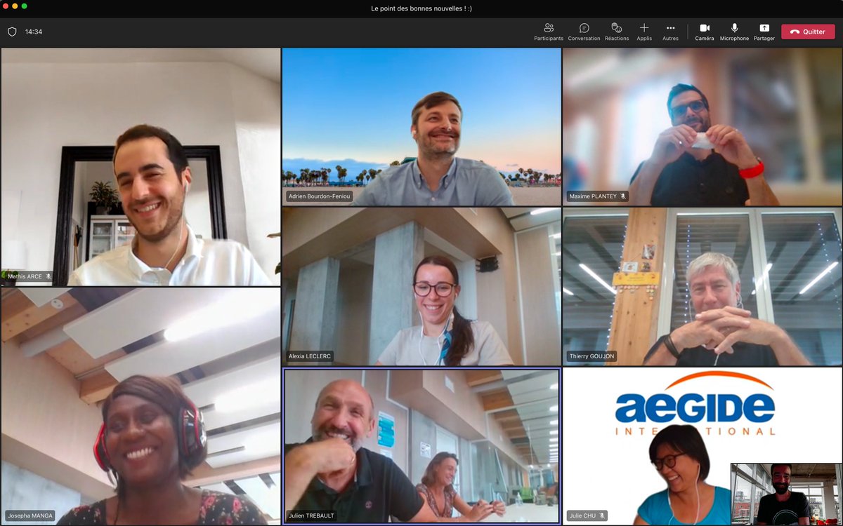 Le vendredi chez Aegide International, c'est le point des bonnes nouvelles ... ou comment bien finir la semaine ! 😀😀😀

Et vous ? Des bonnes nouvelles à partager ? 

#smileatwork #bonnesnouvelles #cohésion #positiveattitude