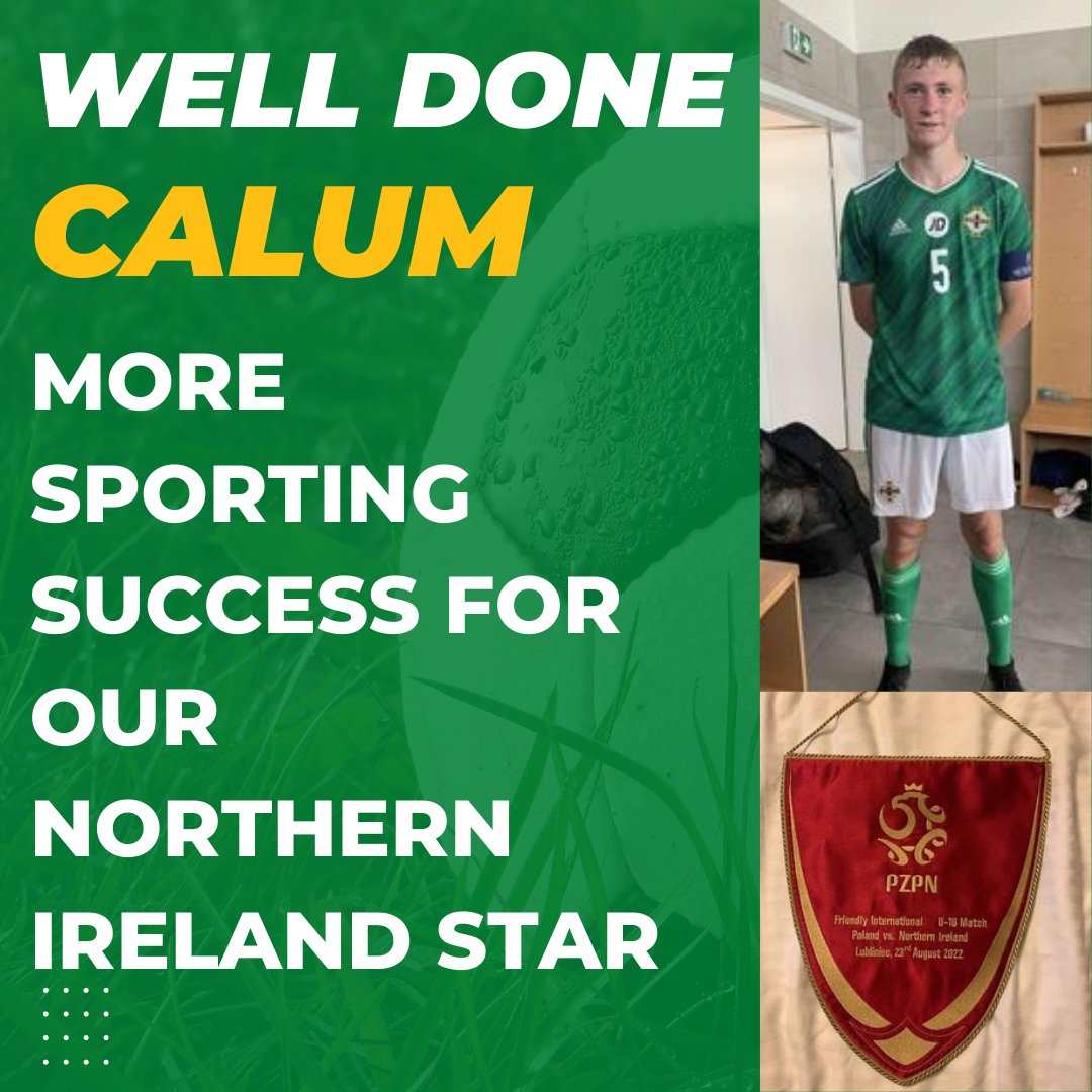 Well done to ICG star Calum Moreland who represented his country in recent international games in Poland. Calum captained the side and put in a Man of the Match performance in one of his games.  Well done Calum!
