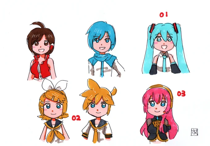 オフ会ネタ #ボーカロイド #初音ミク #VOCALOID #ボカロ #鏡音リン #巡音ルカ #KAITO #MEIKO  