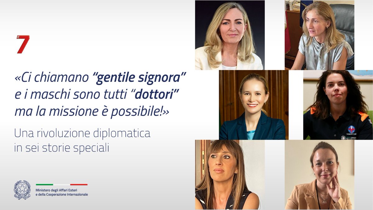 ItalyMFA's tweet photo. Impegno, testimonianze e storie di sei donne della diplomazia 🇮🇹

In edicola oggi con @7Corriere #Farnesina #womenindiplomacy

Leggi l’articolo qui 👉🏻 https://t.co/KHRp0TCuy9 https://t.co/boOQdDFqYr