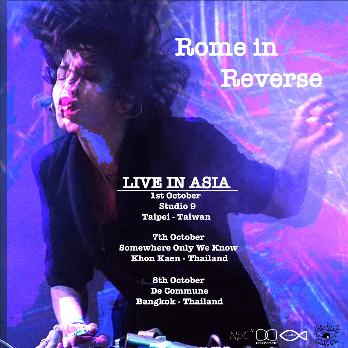 Very excited to have <a href="/RomeReverse/">Rome in Reverse</a> touring for the first time in Asia this October.

#electronicmusic #Electronica #bangkok #Taipei