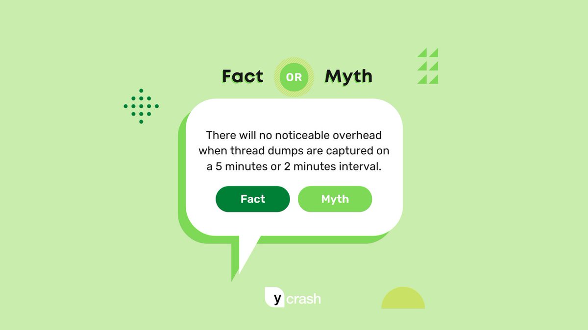 ycrash_rca's tweet image. Comment whether the statement is a fact or a myth! #performance #application #FastThread #Thread #programming