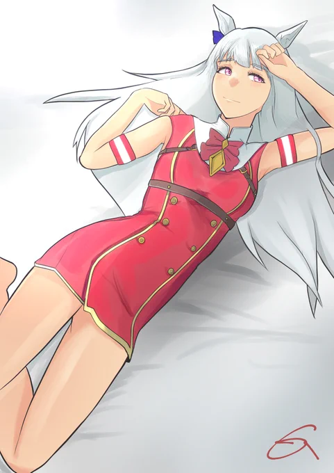 フォロー数777でキリが良くなったので、ゴルシ描きました(?? 
