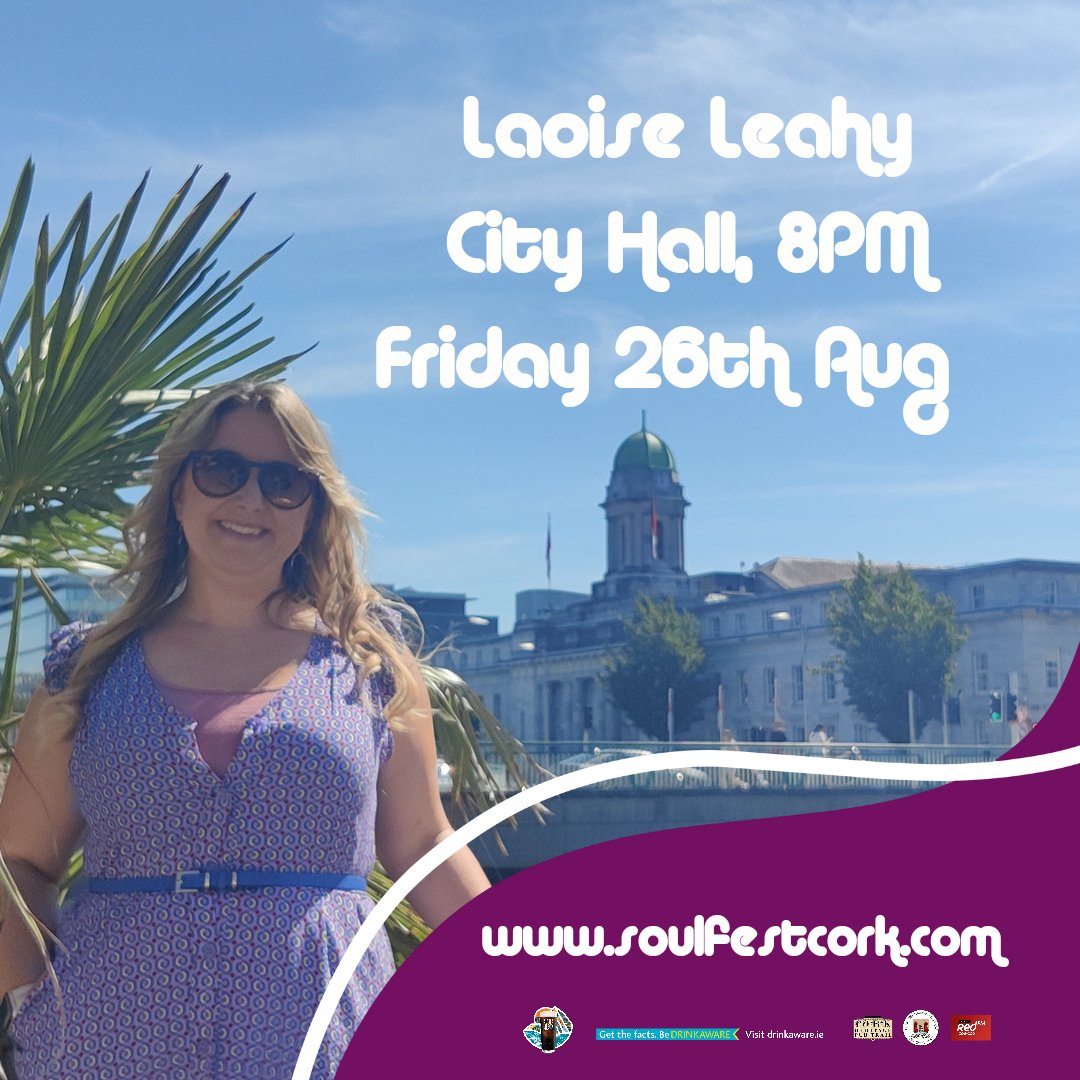 Tonight @laoise_leahy performs at City Hall - the first headline concert of #SoulFest2022 It promises to be an incredible night so get your last minute tickets at soulfestcork.com #CorksgotSoul