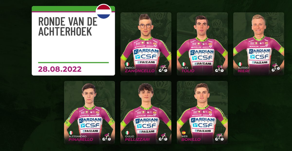 🚴‍♂️ 🇳🇱 Questa domenica un'importante esperienza internazionale attende anche i giovani del team, che avranno modo di confrontarsi con i migliori Under23 al mondo.
📰 Ecco la formazione ufficiale per la Ronde Van De Achterhoek: bardianicsf.com/bardiani-csf-f…