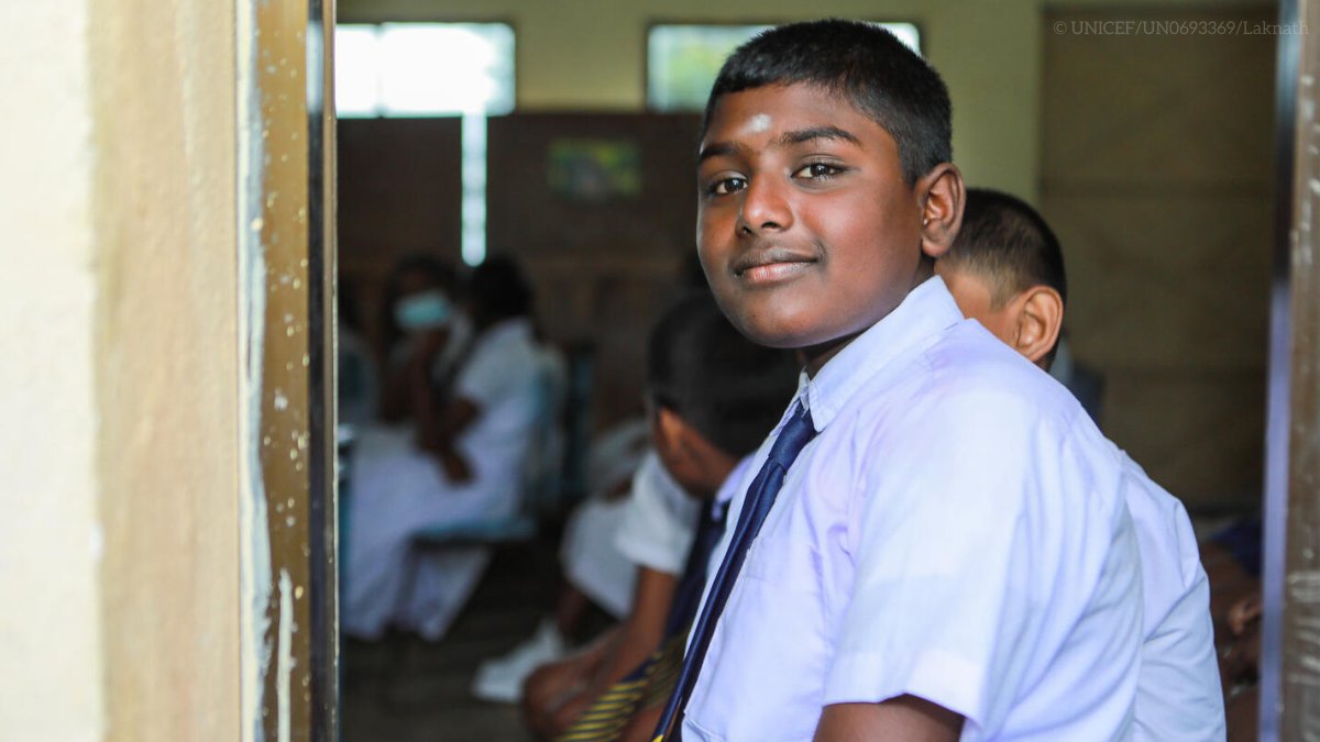 The education of 4.8 million children is at risk &amp; more reports are emerging on protection issues.  

If the current trend continues, hard-earned progress for children in #SriLanka is at risk of being reversed and in some cases, erased permanently.