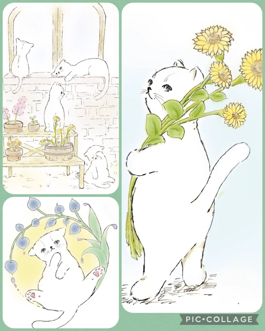 少し早いですが… #今月描いた絵を晒そう 今月もたくさん見ていただきありがとうございました!来月も猫まみれですが、よろしくお願いします🙏 #猫イラスト #みんなで楽しむTwitter展覧会 #猫をTLに流しちゃおう #CatsOfTwitter 