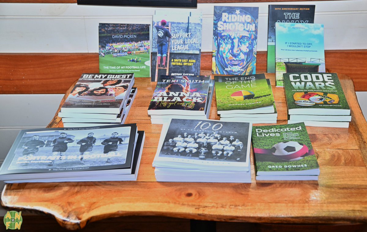 rawprawn25's tweet photo. So now that #BookWeek2022 is all but over, and all the kids activities are out of the way, itโs time to get in contact with @fairplaybooks and buy yourself something from their #ReallyGoodFootballBook selection, most titles also available as eBook if paperโs not your thing https://t.co/Y7AbU7StfY