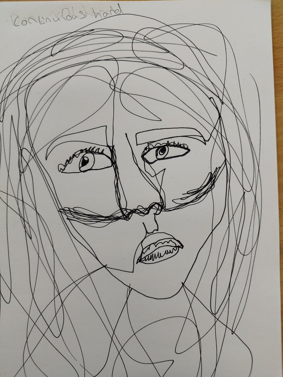 mgs_artdep's tweet photo. S2 quick 10 minute task. Continuous line drawing. Great job 2P1 👍 #fun #lotsoflaughter #beingexpressive https://t.co/FHOyhIYPSo