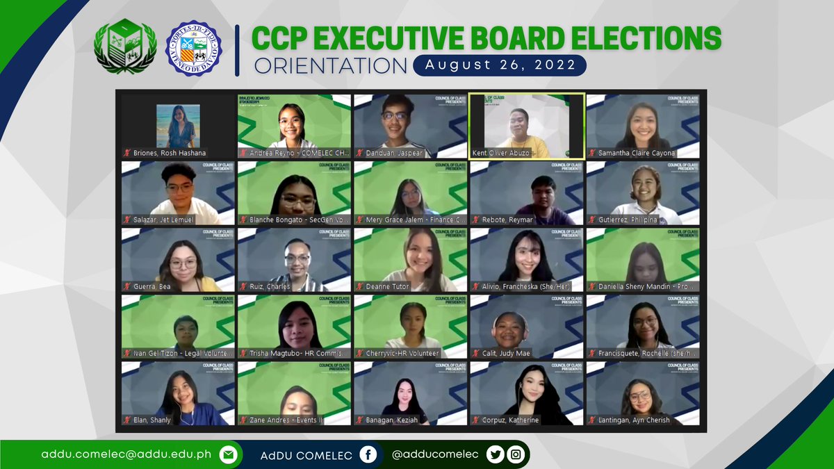 adducomelec's tweet photo. Ateneans! 

𝗗𝗔𝗬 𝟭 of the CCP Executive Board Election A.Y. 2022-2023 has succeeded. Nominations for each position are now in.

As we prepare for the election, let us continue our passion, commitment, and effort in service to Leadership. 

Thank you and AMDG! https://t.co/GvYtax2c8x