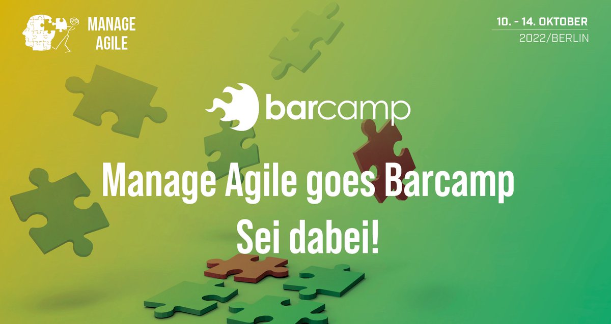 Manage Agile (@manageagile) on Twitter photo 🆕 Dieses Jahr bieten wir ein #Barcamp an. Der Nachmittag des 12. Oktober hat das Motto "Manage Agile goes Barcamp".
🧙 Unterstützt werden wir dabei von @da_chrisch , Hendrik, Sebastian, Matthias, <a href="/kpukall/">Kai Pukall @kpukall@hessen.social</a> und <a href="/AndreasUlrich_/">Andreas Ulrich</a>
#ma2022aha #agile #leadership ow.ly/HYFV50KsXkv 🆕 Dieses Jahr bieten wir ein #Barcamp an. Der Nachmittag des 12. Oktober hat das Motto "Manage Agile goes Barcamp".
🧙 Unterstützt werden wir dabei von @da_chrisch , Hendrik, Sebastian, Matthias, <a href="/kpukall/">Kai Pukall @kpukall@hessen.social</a> und <a href="/AndreasUlrich_/">Andreas Ulrich</a>
#ma2022aha #agile #leadership ow.ly/HYFV50KsXkv