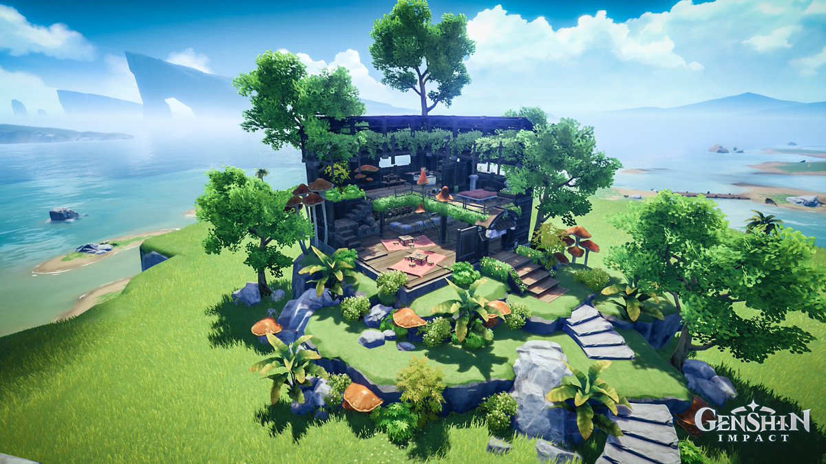 Genshin Asriel on Twitter "Genshin Teapot Verdant Veranda House For tutorial https//youtu