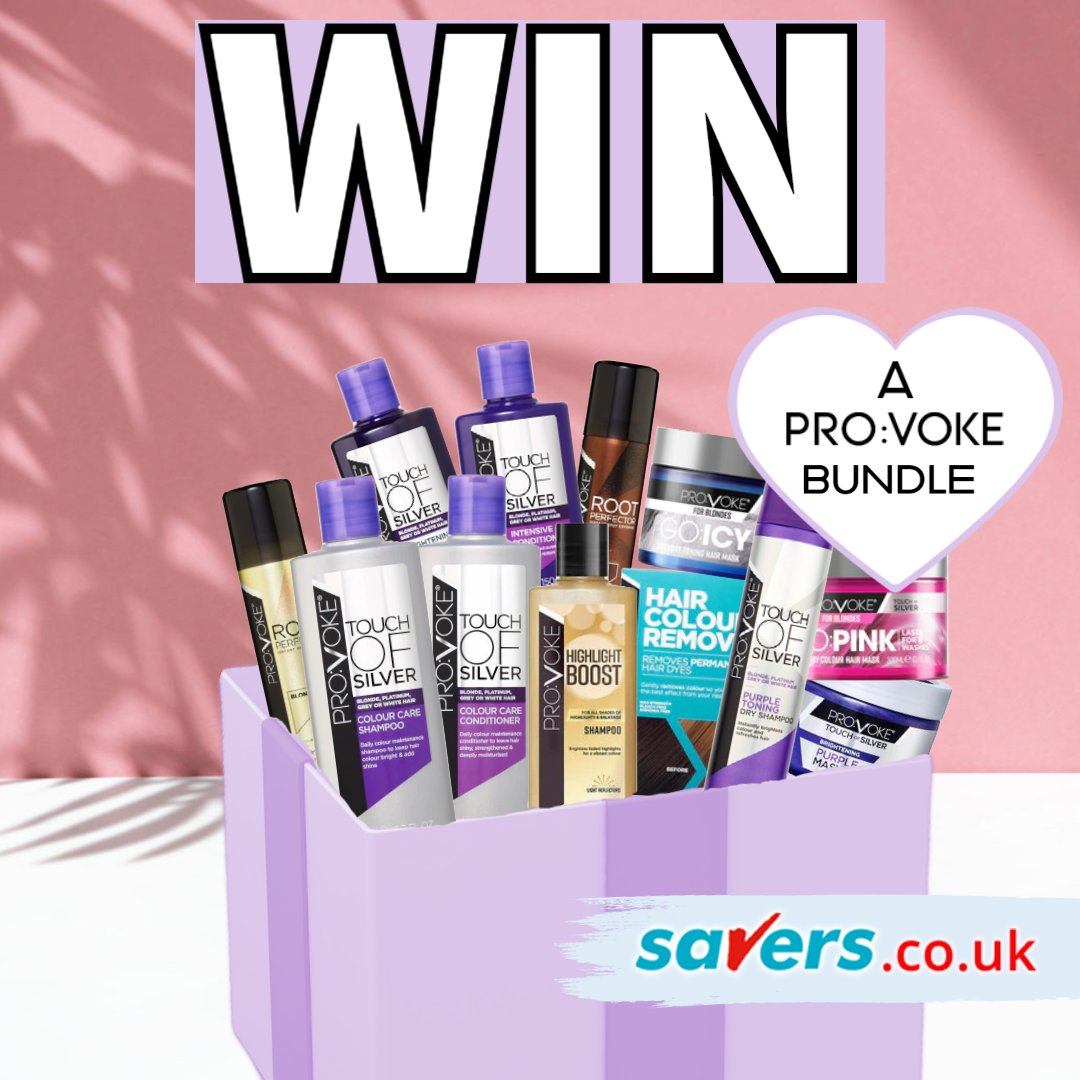 We're giving you the chance to #WIN a PRO:VOKE bundle! 🤩
To enter simply RT &amp; FOLLOW <a href="/SaversHB/">Savers</a> 

Competition closes 30/08/2022 at 23:59. UK only. T&amp;Cs apply - bit.ly/2XRZkPf
Prize includes the full PRO:VOKE range available at Savers.
#giveaway #ukgiveaway #ukcomp