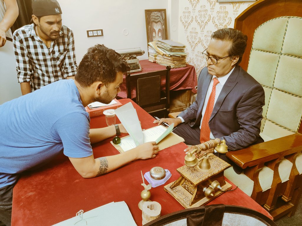 ArjunSinghFilms's tweet photo. It is very easy to destroy, very difficult to make.

गुरु जी के साथ काम कर के, हर बार कुछ नया सीखने को मिलता है,

Dr. Baba Saheb Ambedkar के किरदार में गुरुजी @Dr_Mr_Adarsh

filming "Hindu Code Bill"
Thanks Team https://t.co/jbOPkq2JDZ